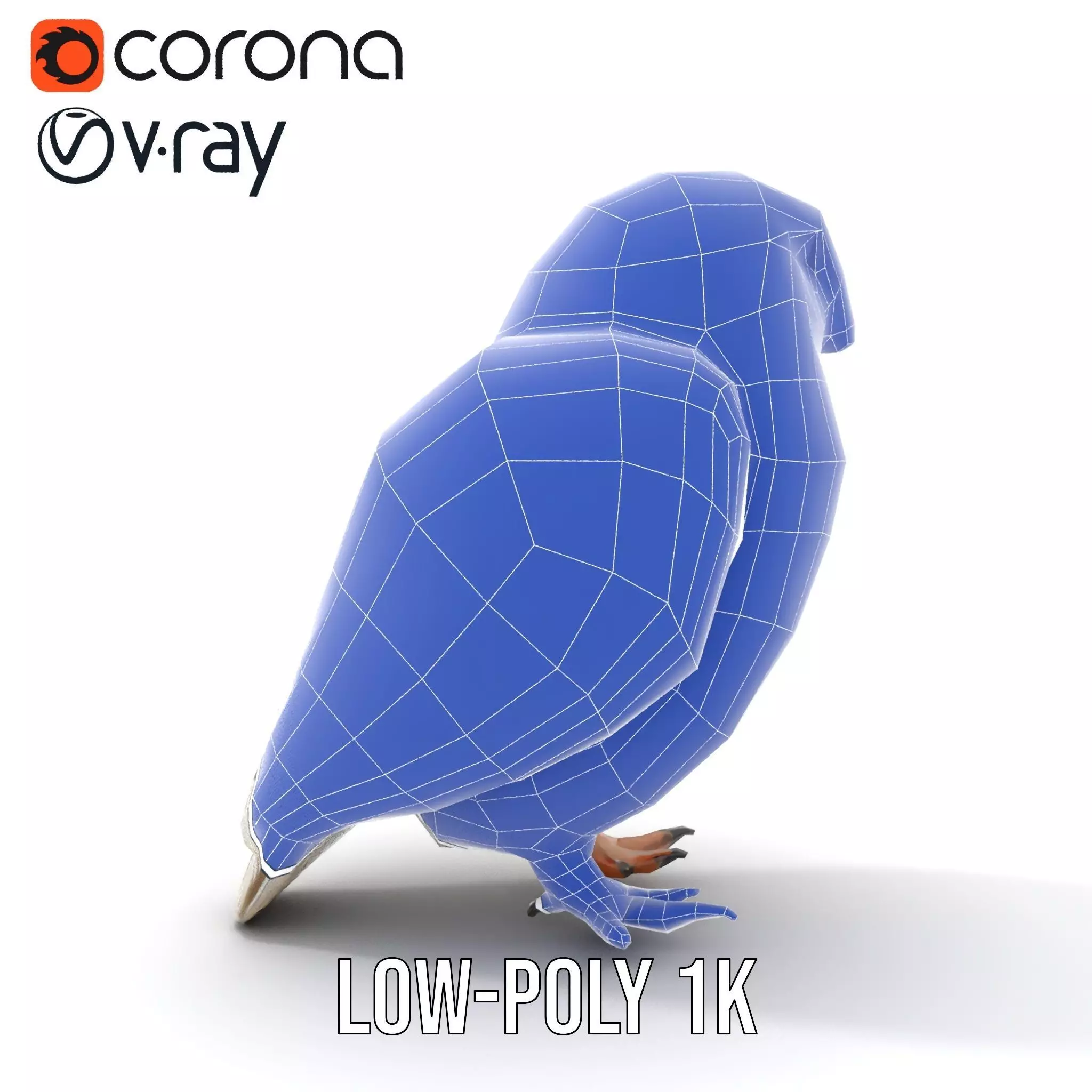 Majestic Snowy Owl model pack Low-poly 3D model_25