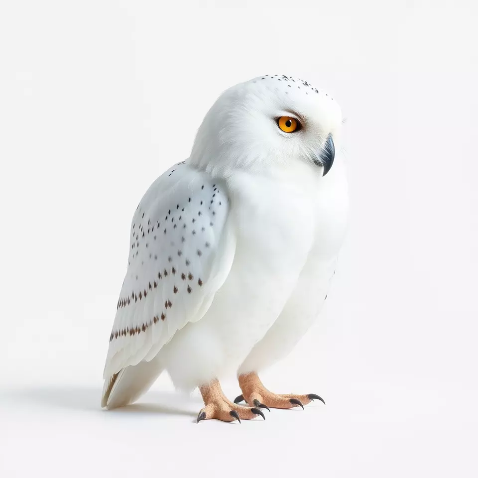 Majestic Snowy Owl model pack Low-poly 3D model_2