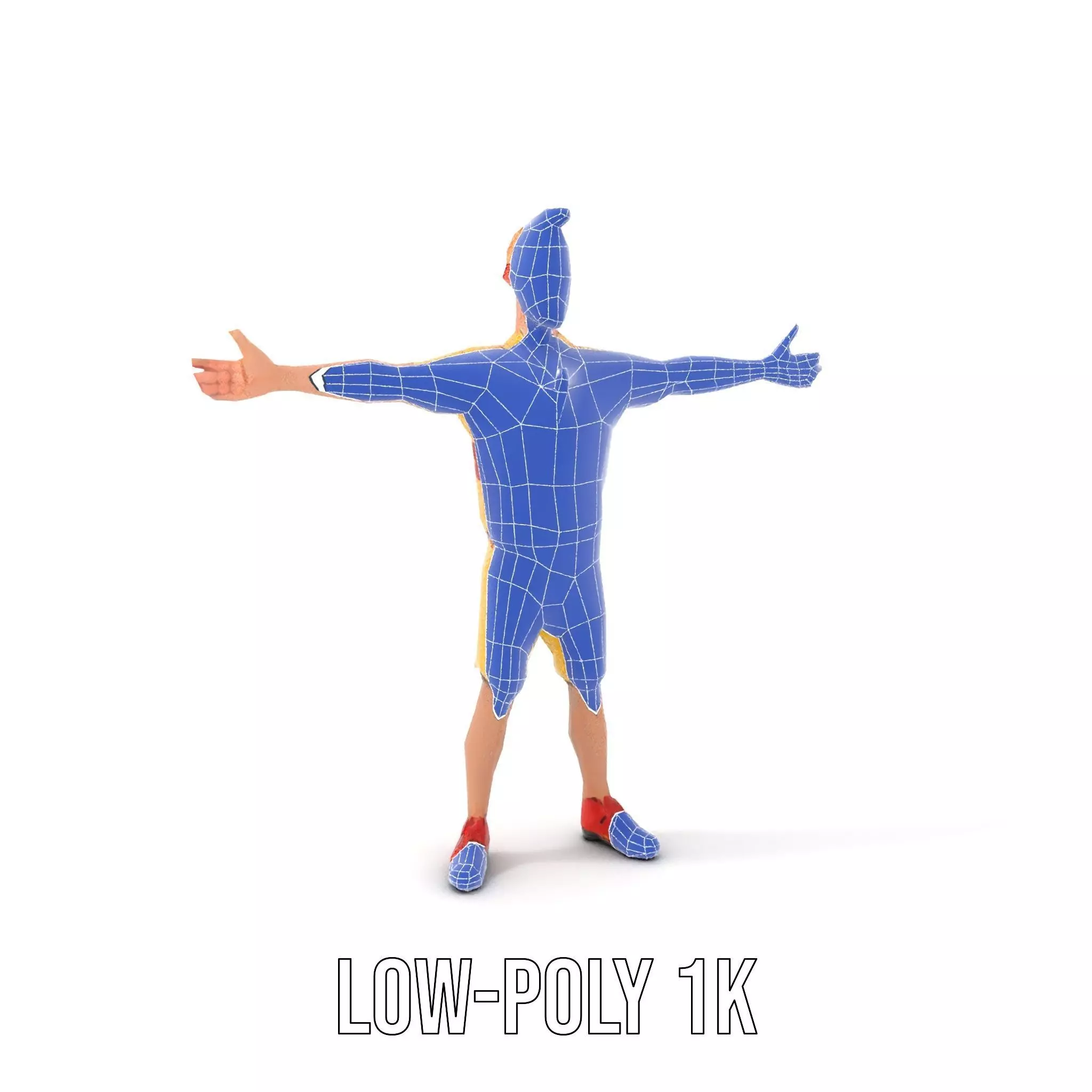 Colorful Cartoon Character model pack Low-poly 3D model_22