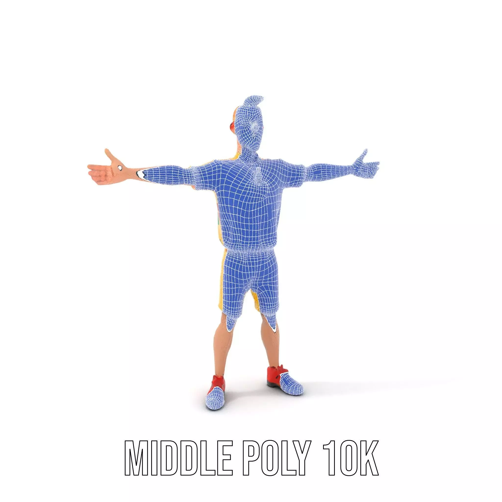 Colorful Cartoon Character model pack Low-poly 3D model_21