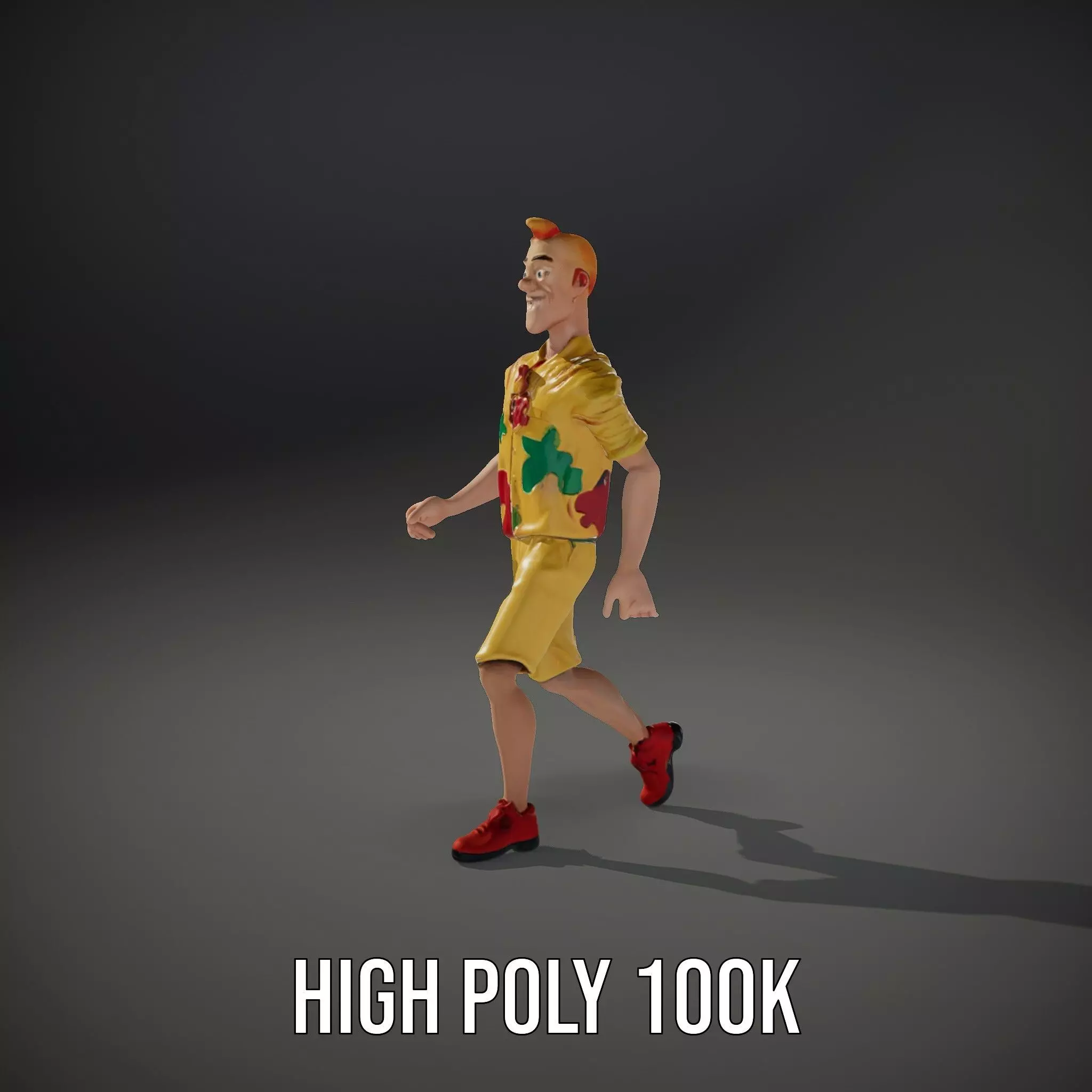 Colorful Cartoon Character model pack Low-poly 3D model_34