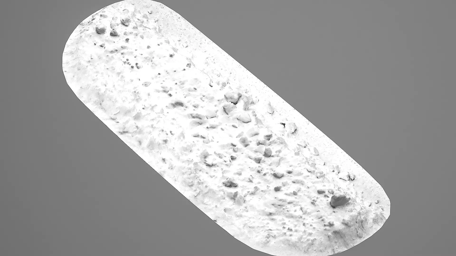 Realistic Snow Pile- Variation 4 Low-poly 3D model_5