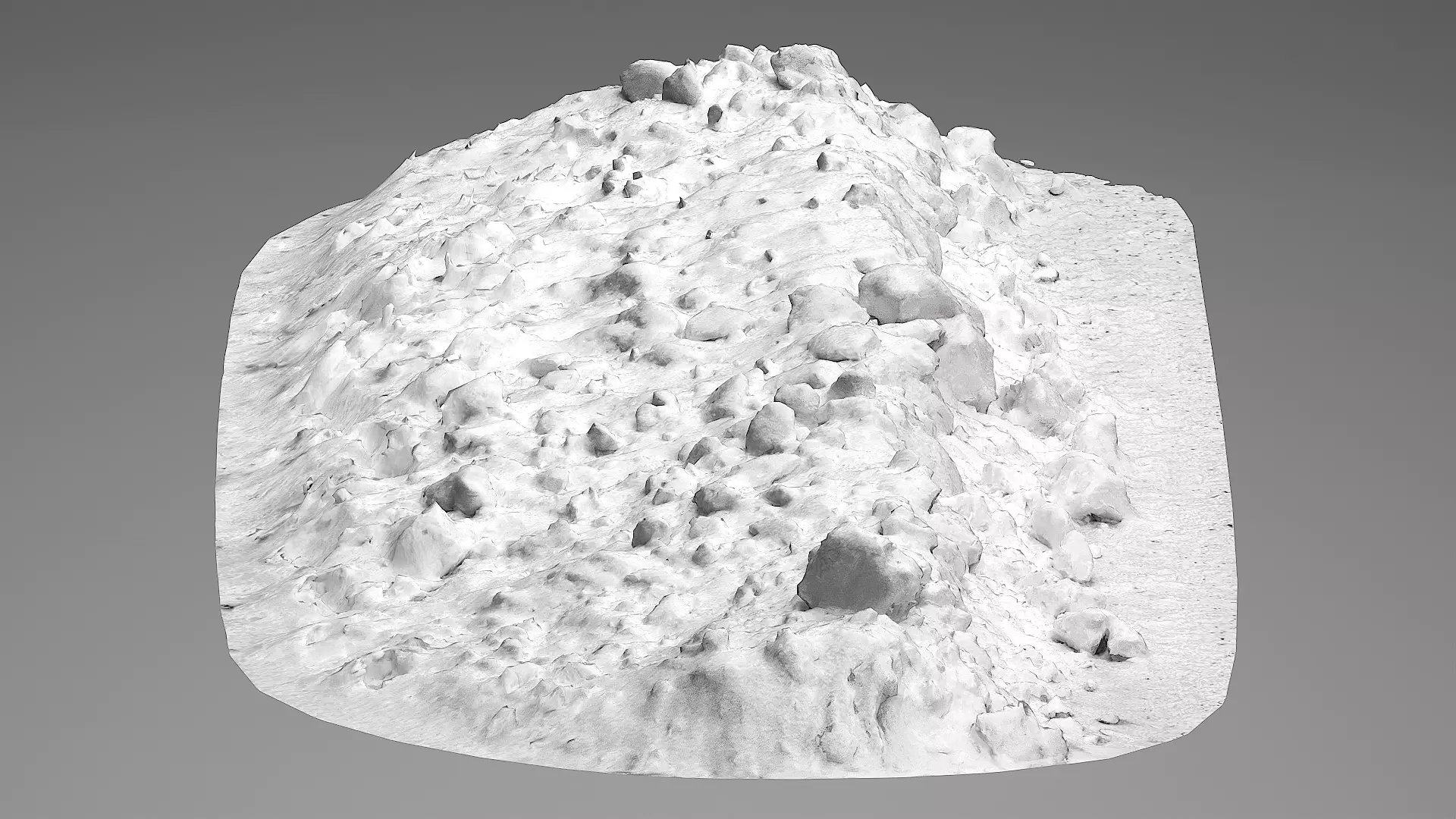 Realistic Snow Pile- Variation 4 Low-poly 3D model_4