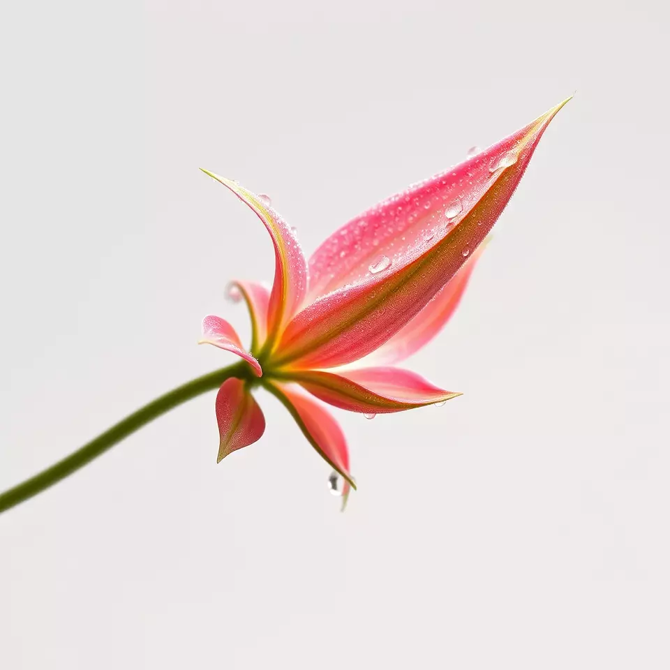 Pink Dew Flower model pack Low-poly 3D model_2