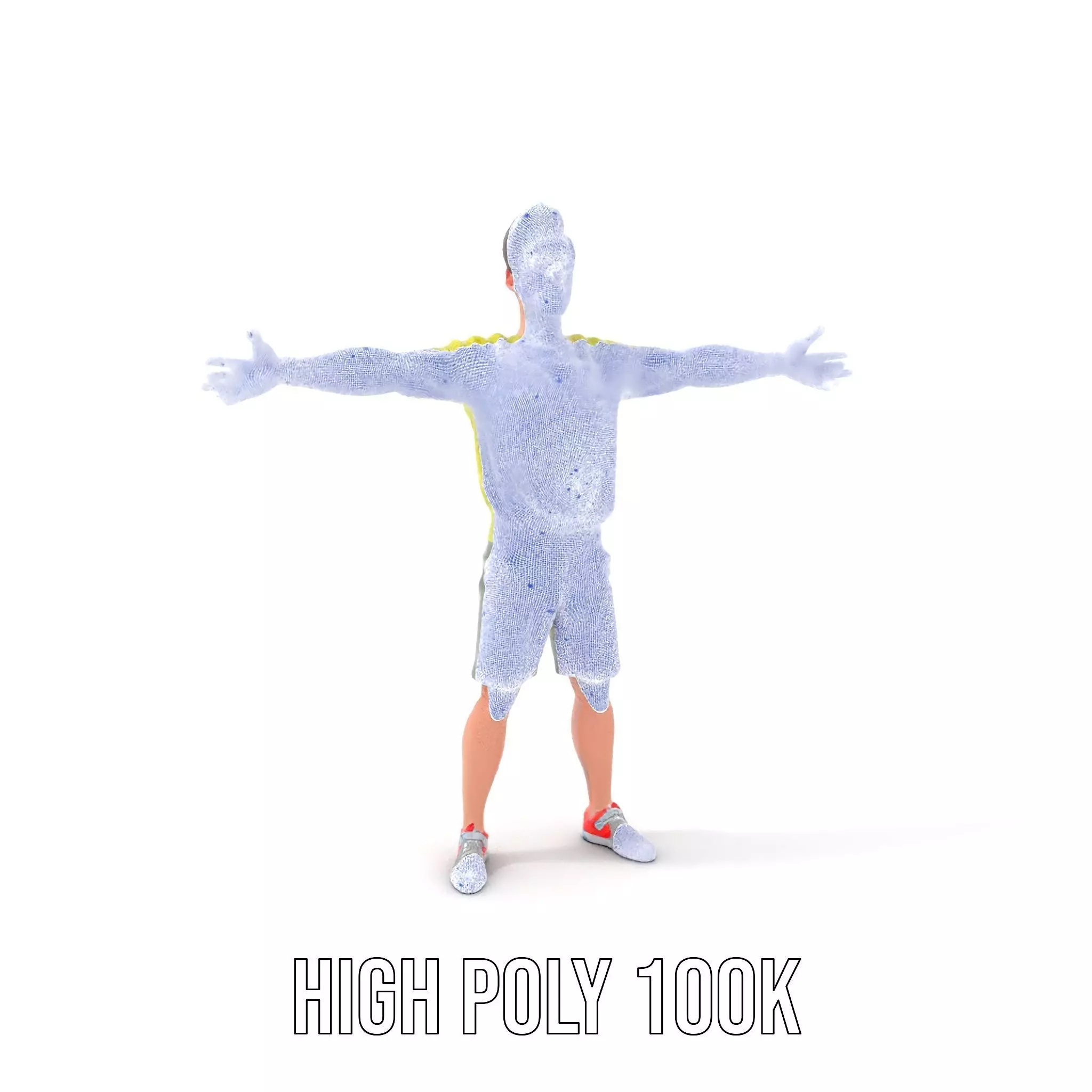 Casual Youthful Character model pack Low-poly 3D model_4