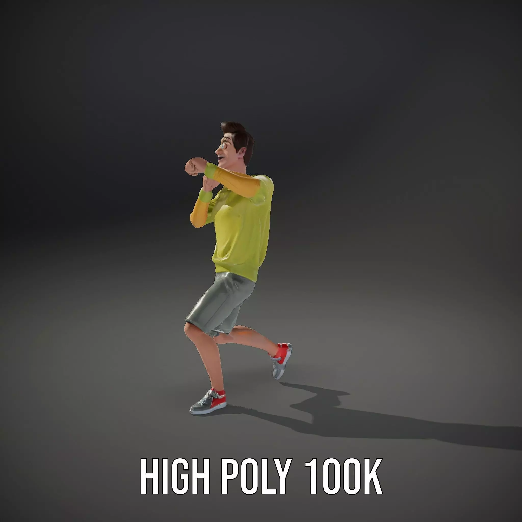 Casual Youthful Character model pack Low-poly 3D model_23