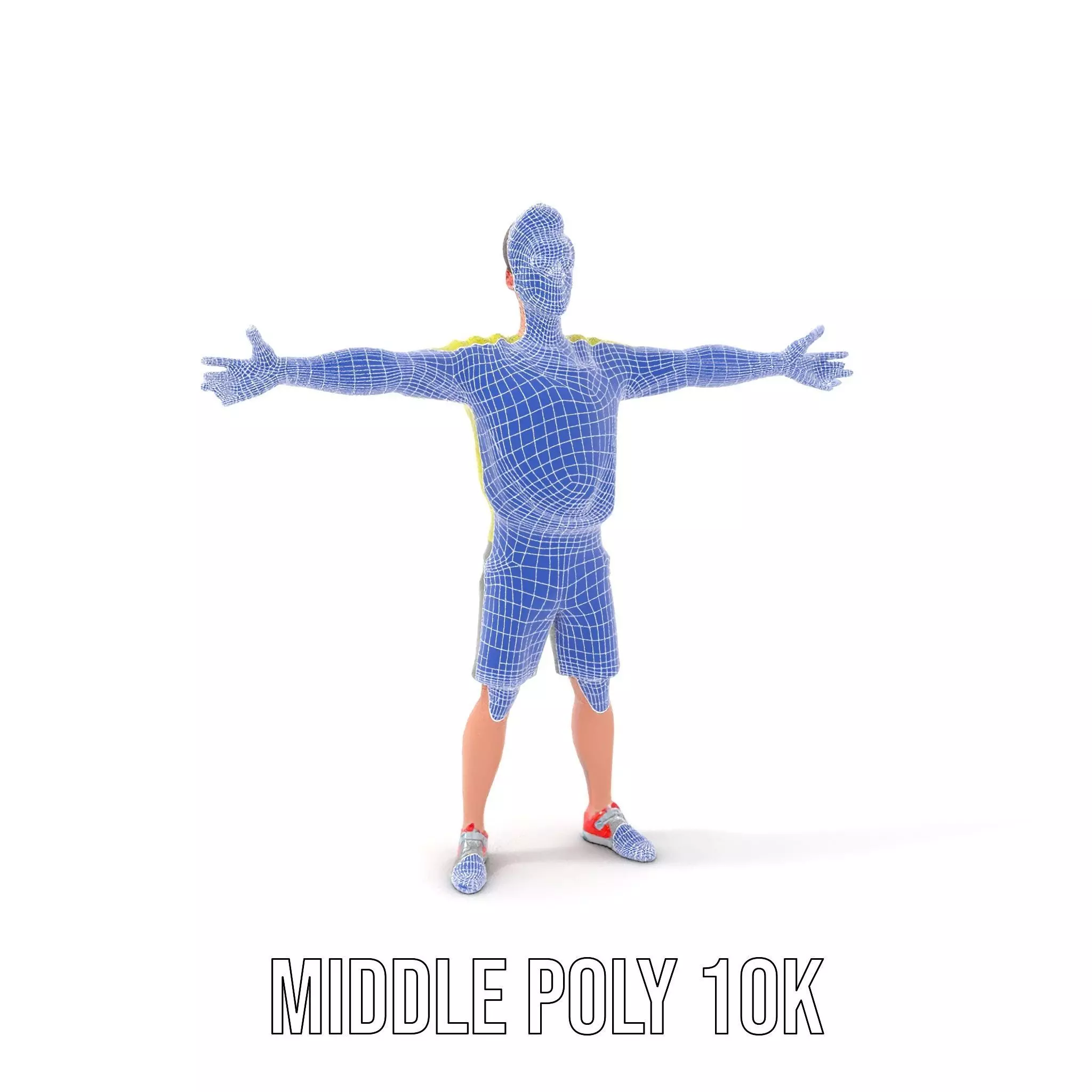 Casual Youthful Character model pack Low-poly 3D model_5