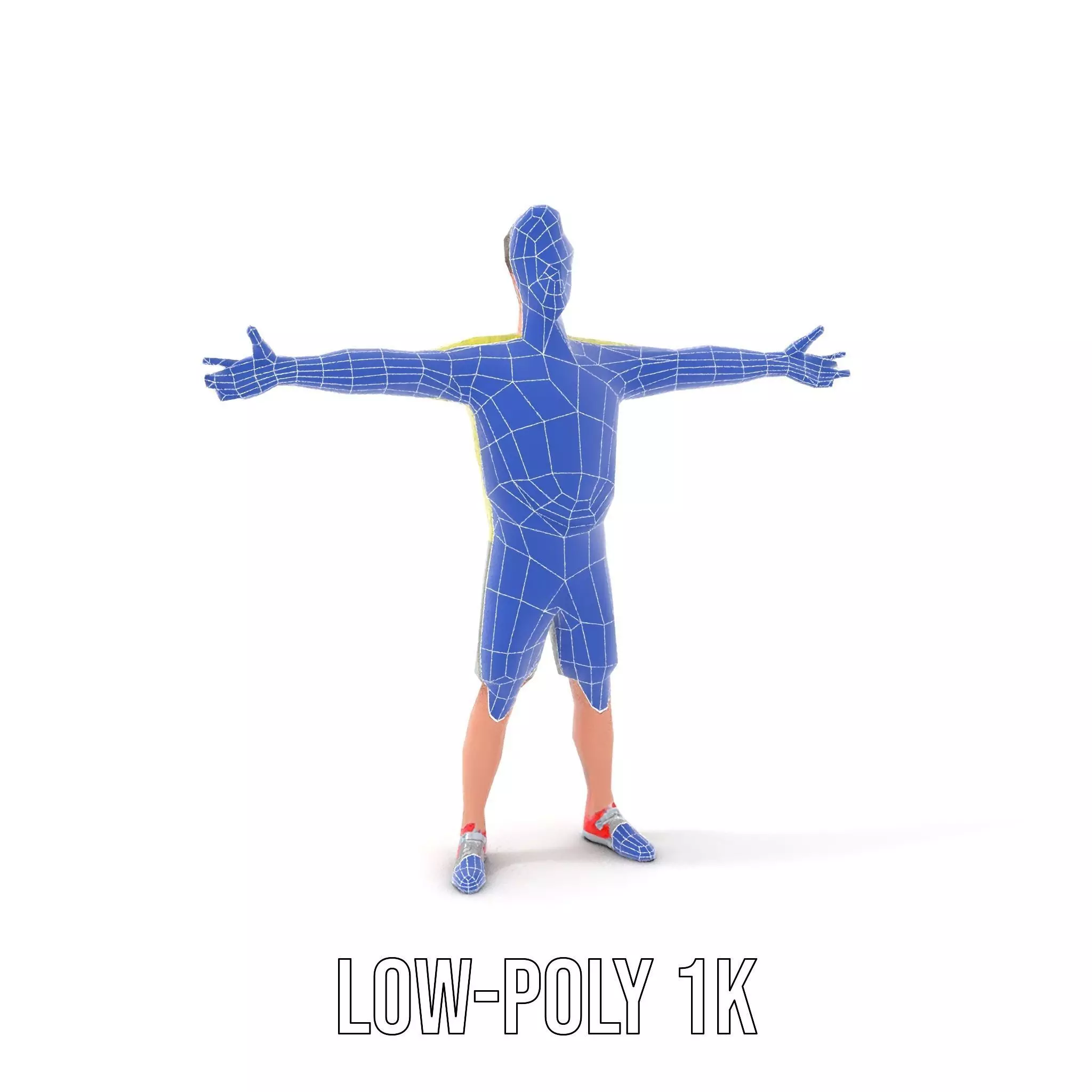 Casual Youthful Character model pack Low-poly 3D model_19