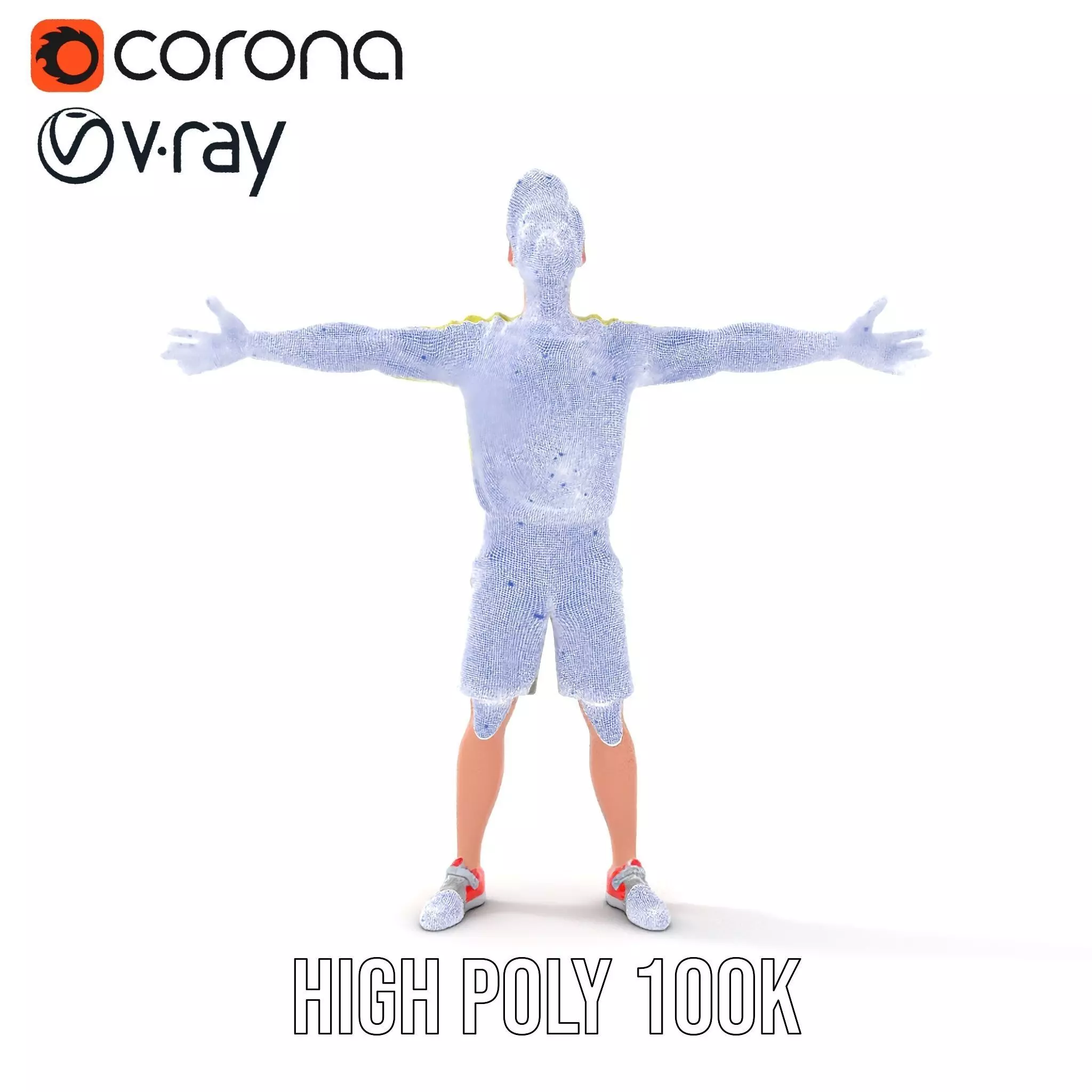 Casual Youthful Character model pack Low-poly 3D model_31