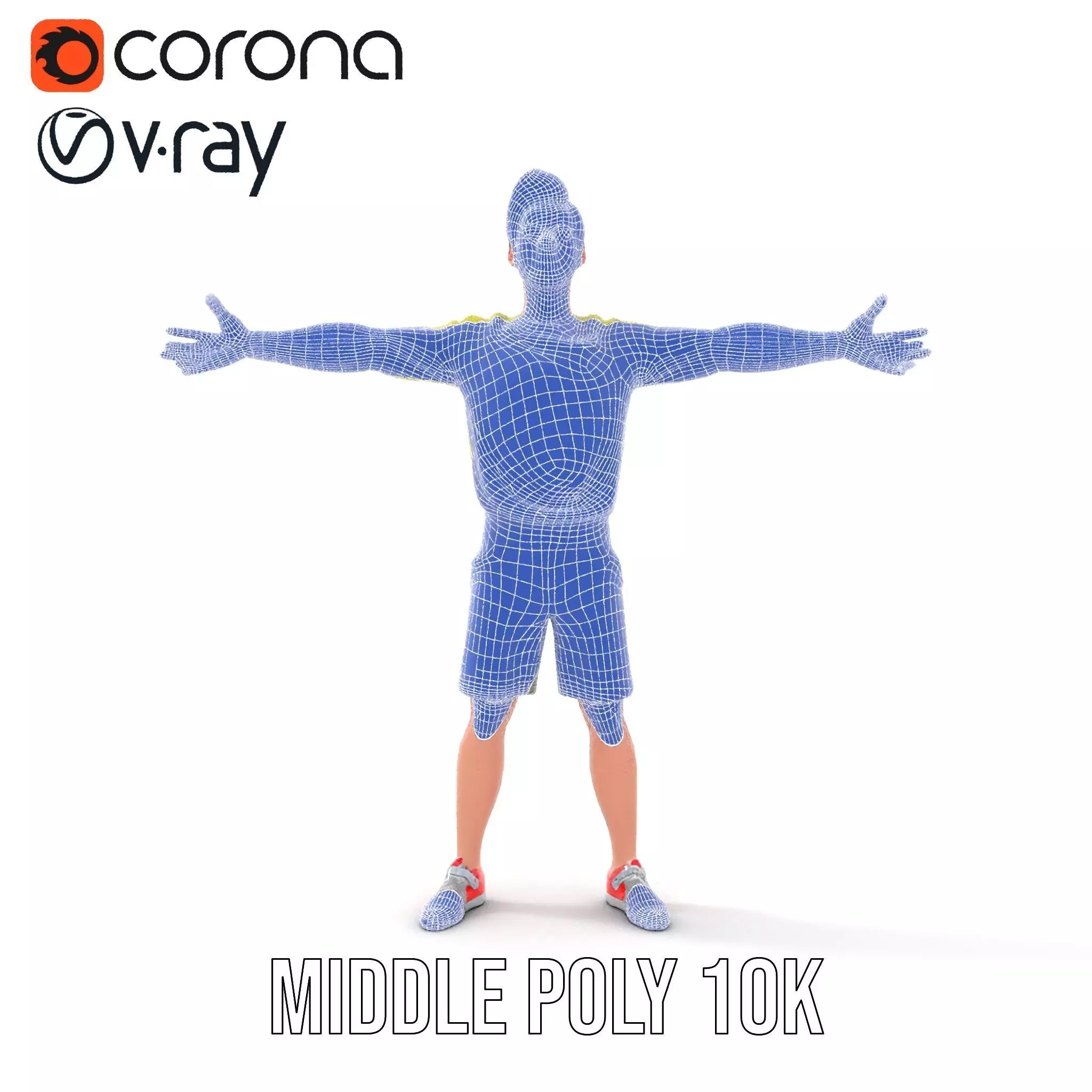 Casual Youthful Character model pack Low-poly 3D model_27