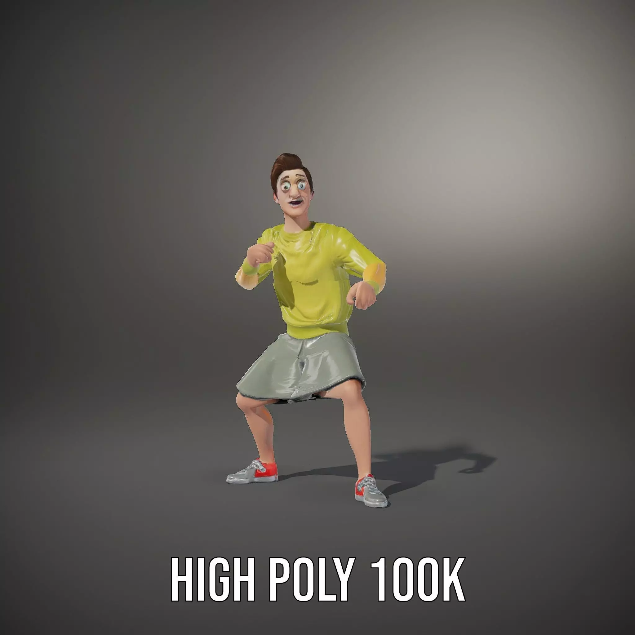 Casual Youthful Character model pack Low-poly 3D model_20