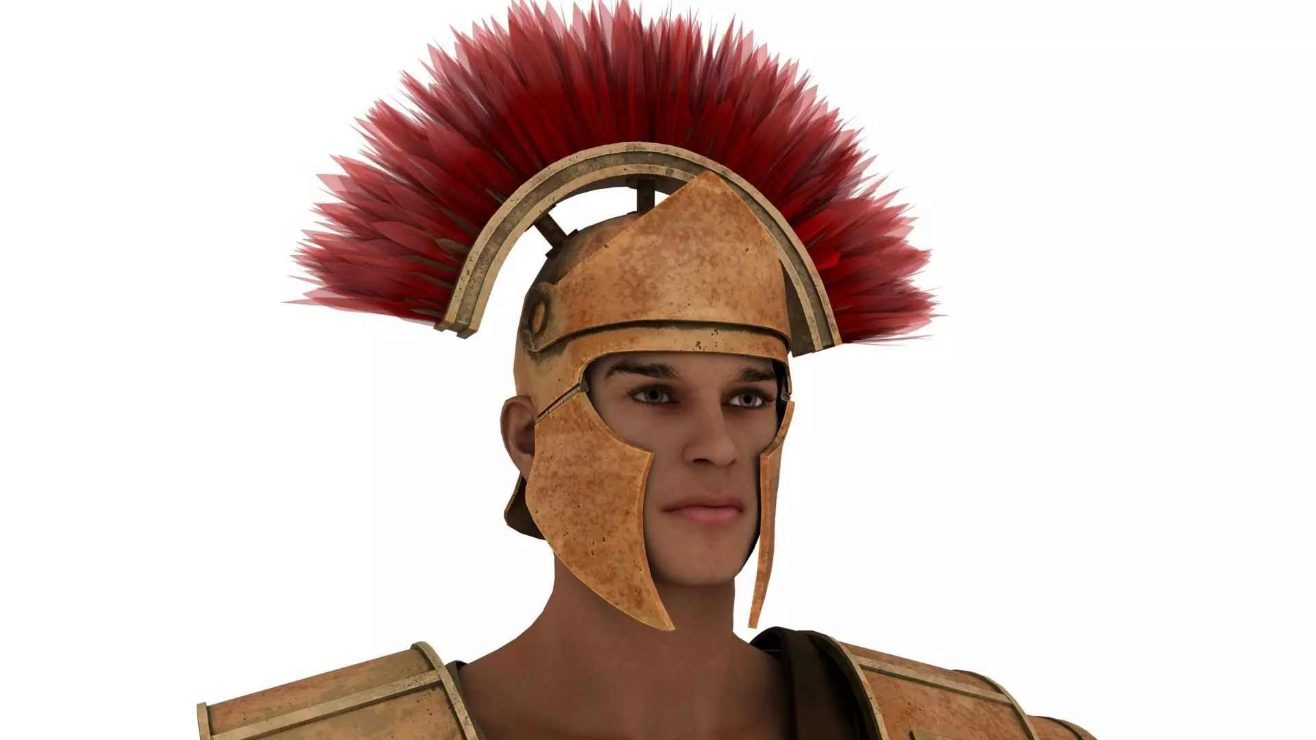 Realistic Roman historical armor soldier 3D model