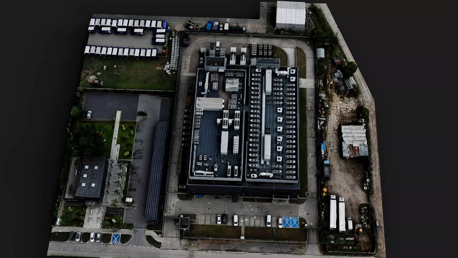 industrial factory roof vents cityblock PBR photogrammetry Low-poly 3D model_5