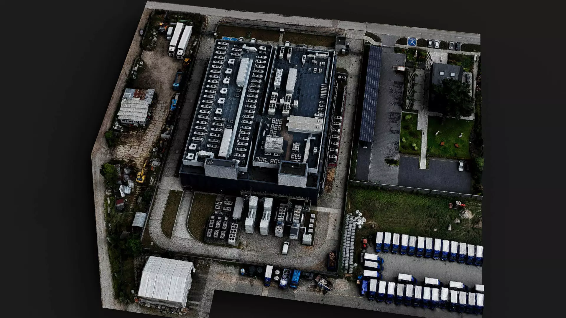 industrial factory roof vents cityblock PBR photogrammetry Low-poly 3D model_4