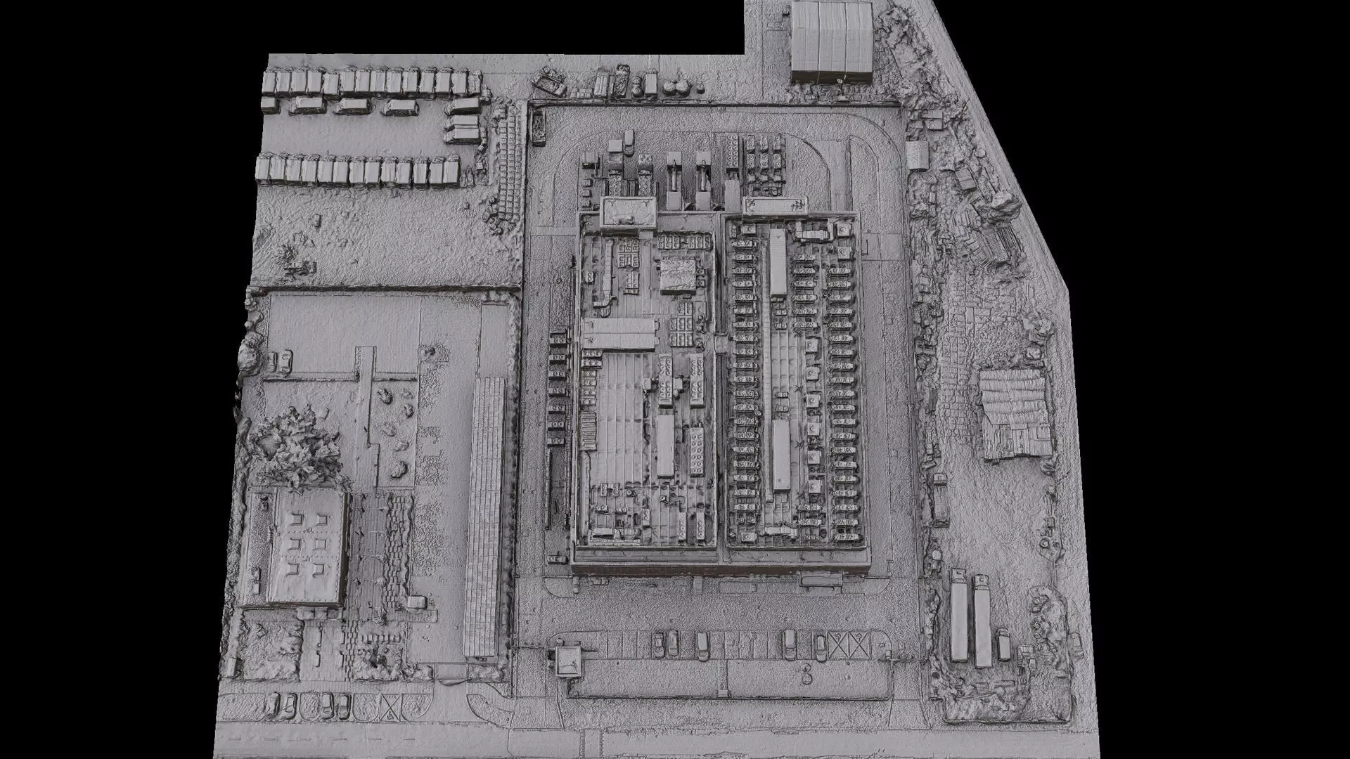 industrial factory roof vents cityblock PBR photogrammetry Low-poly 3D model_6