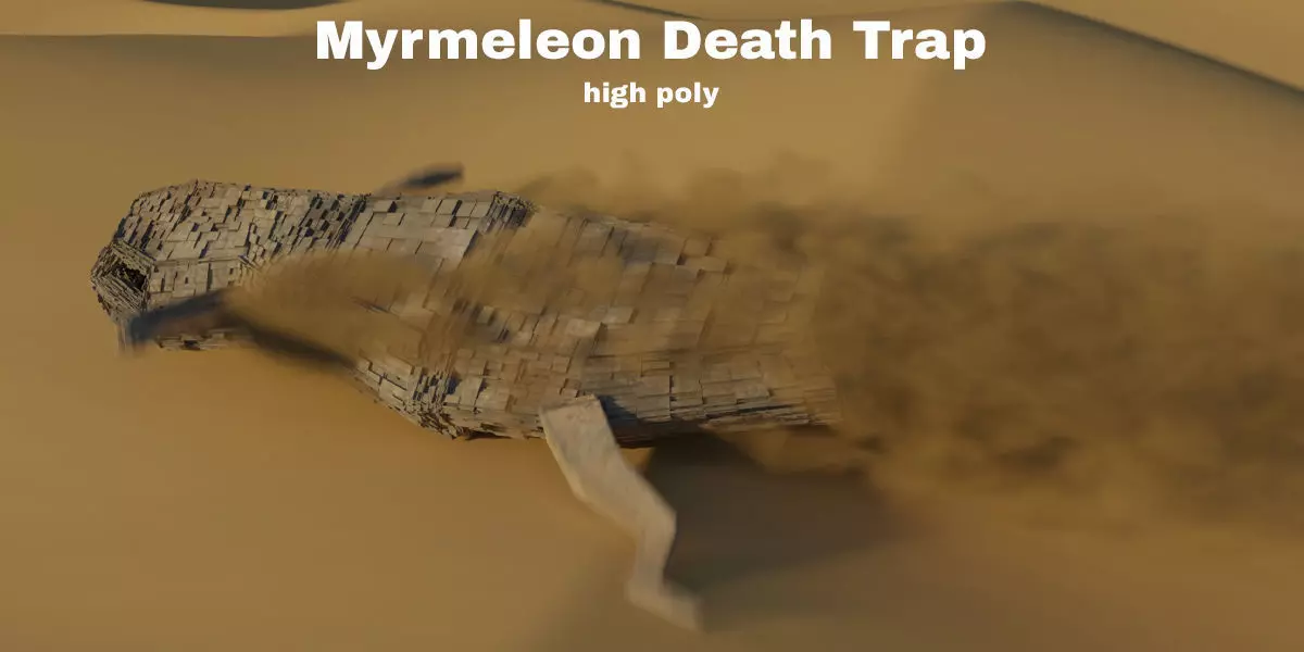 Myrmeleon DeathTrap Sci-Fi Model Low-poly 3D model_6