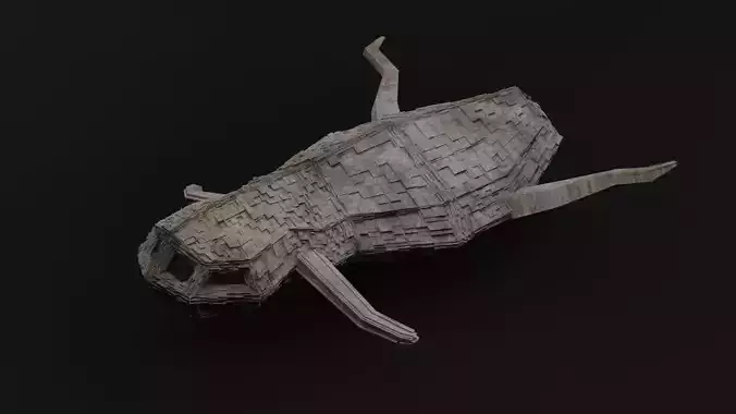 Myrmeleon DeathTrap Sci-Fi Model Low-poly 3D model Myrmeleon DeathTrap Sci-Fi Model Low-poly 3D model