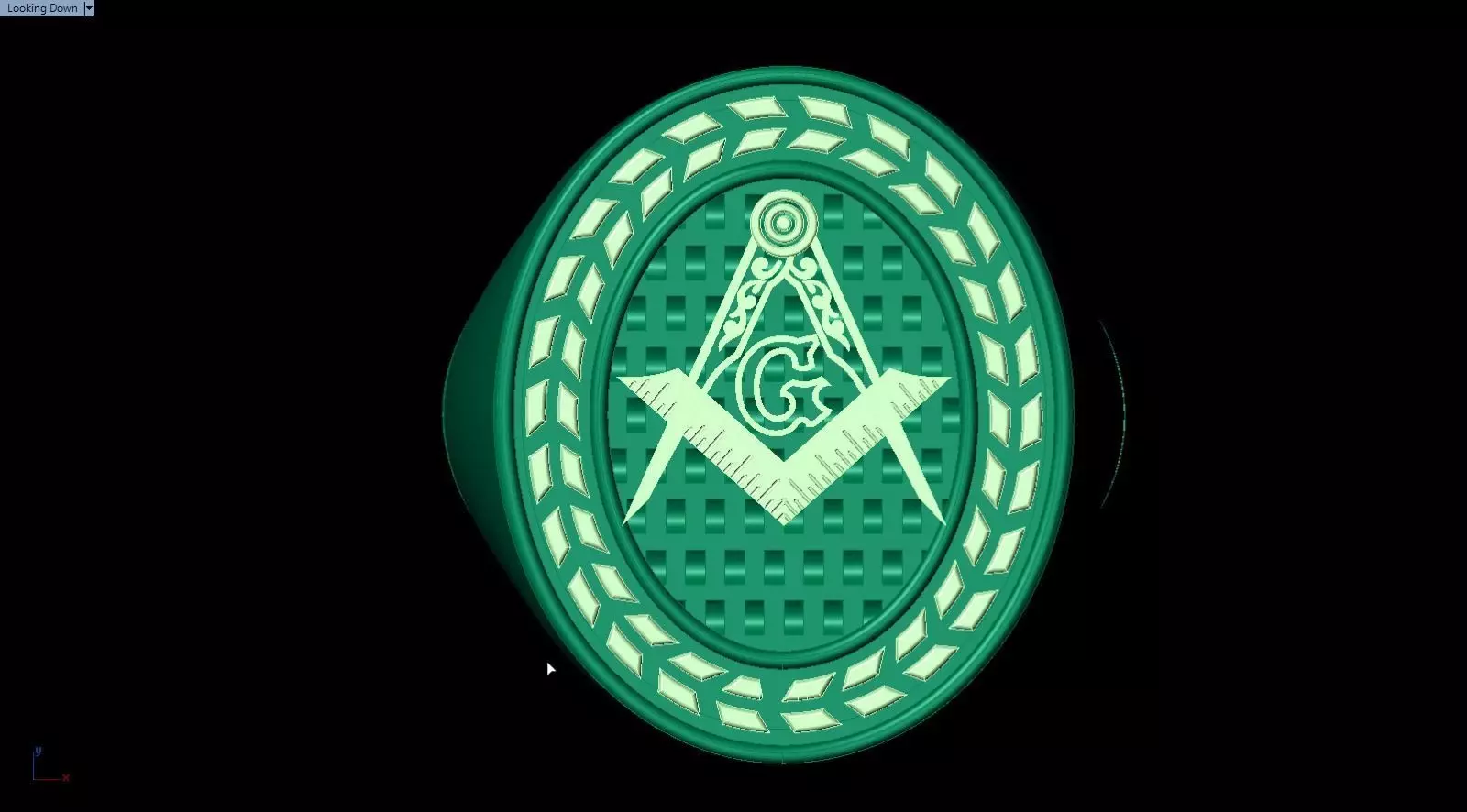 compass rING  3D print model_6