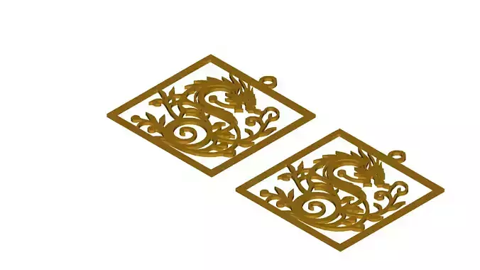 Dragon Vine Intricate Pendant Design