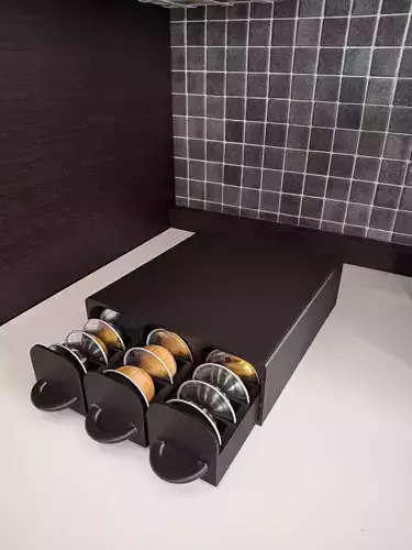NESPRESSO VERTUO COFFEE CAPSULES DRAWER 3D print model