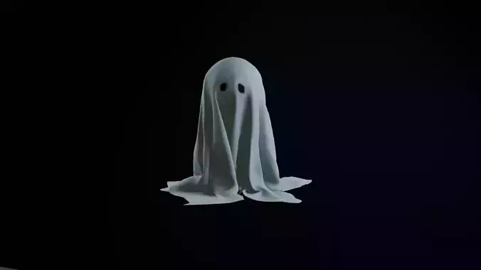 Ghost 3D model good for decoration