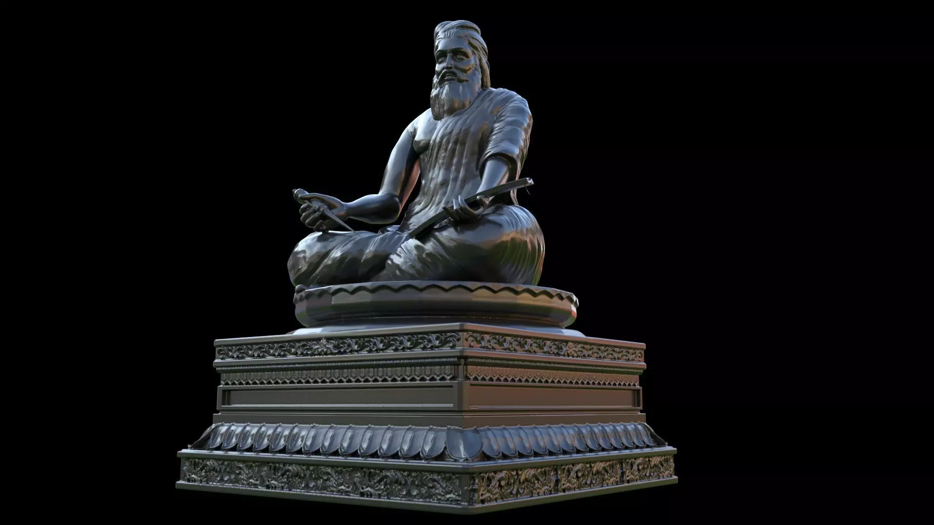 thiruvallur hi poly model 3D model_1