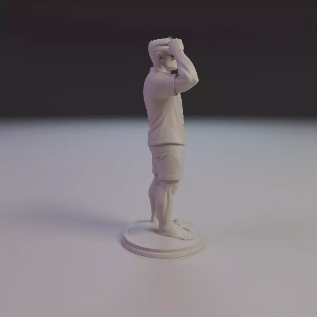 man on the beach 3D print model_2