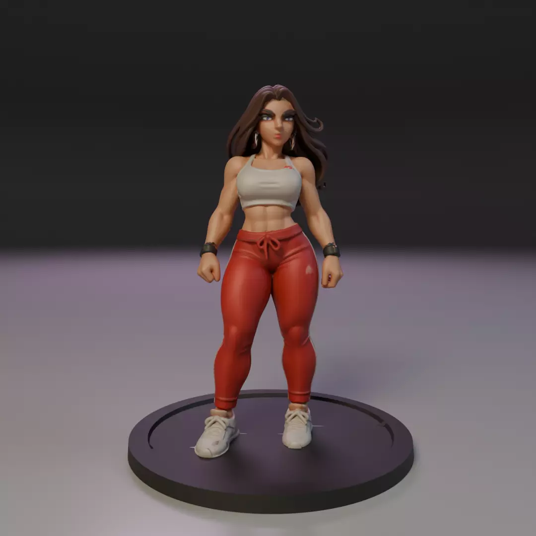 pin-up fitness 3D print model_15