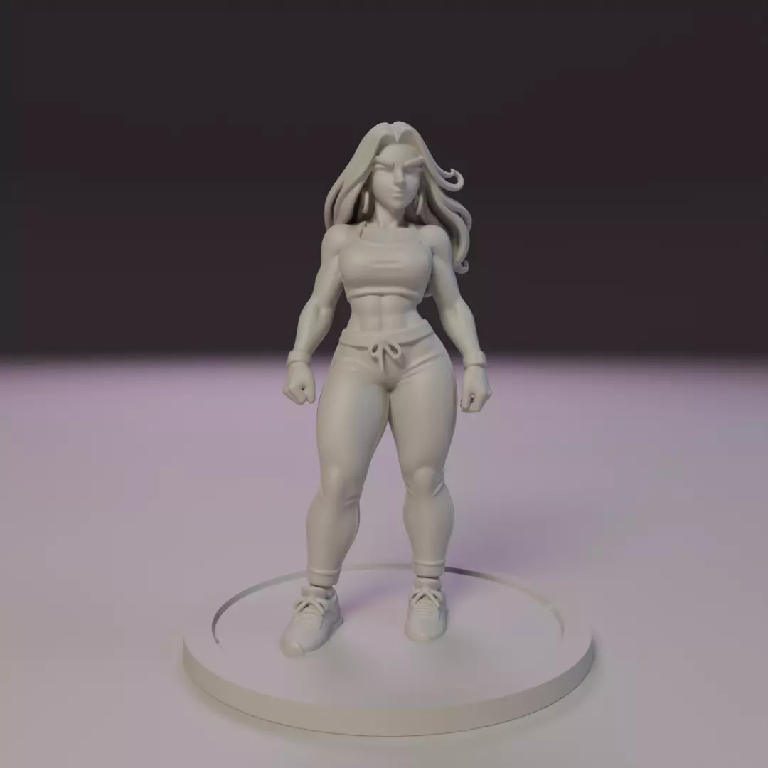 pin-up fitness 3D print model_16