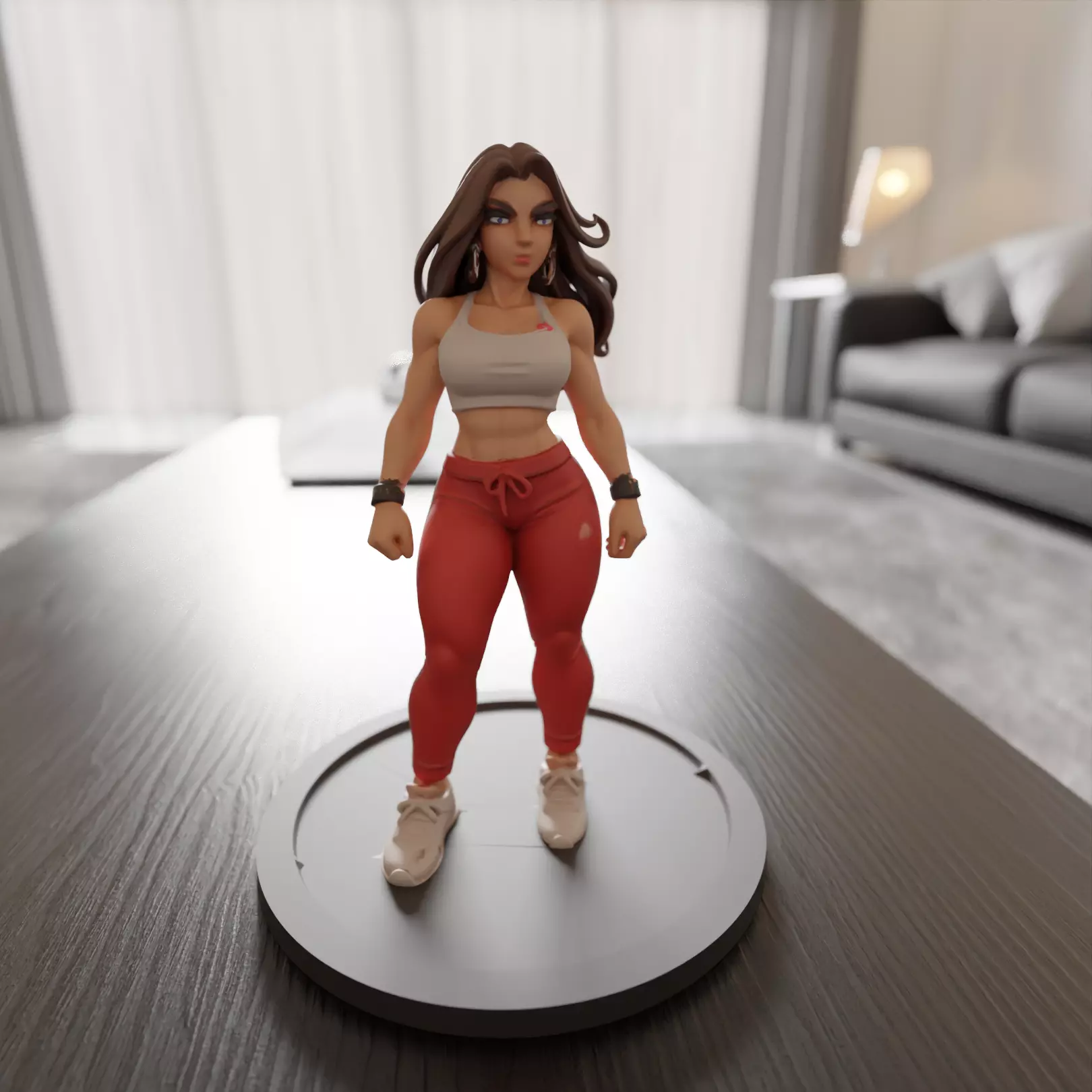 pin-up fitness 3D print model_0