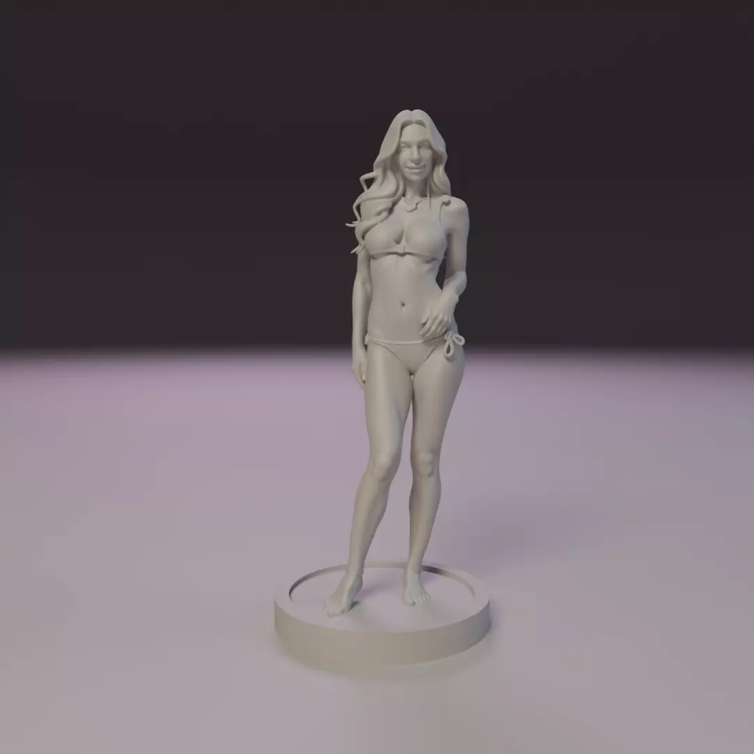 pin-up fitness bikini 3D print model_15