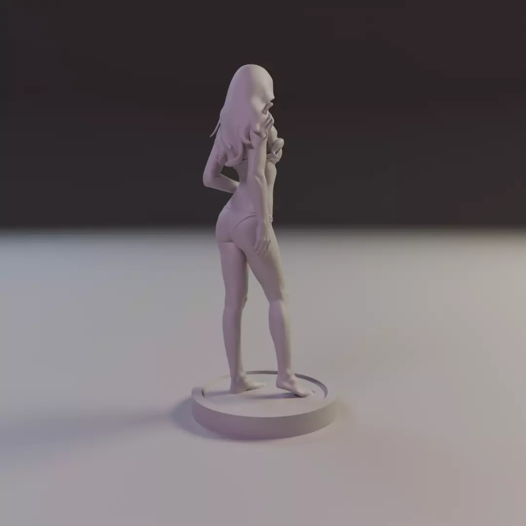 pin-up fitness bikini 3D print model_13