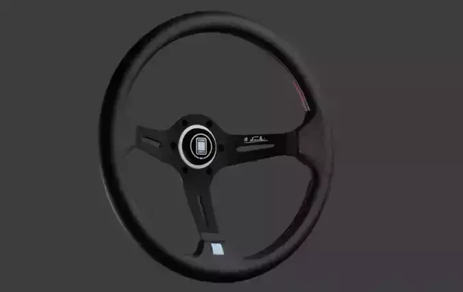 Nardi Steering wheel dark brushed metal