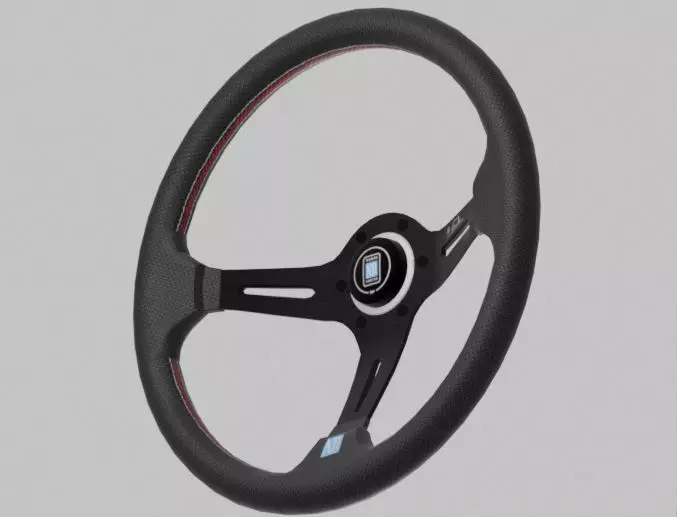 Nardi Steering wheel dark brushed metal 3D model | CGTrader