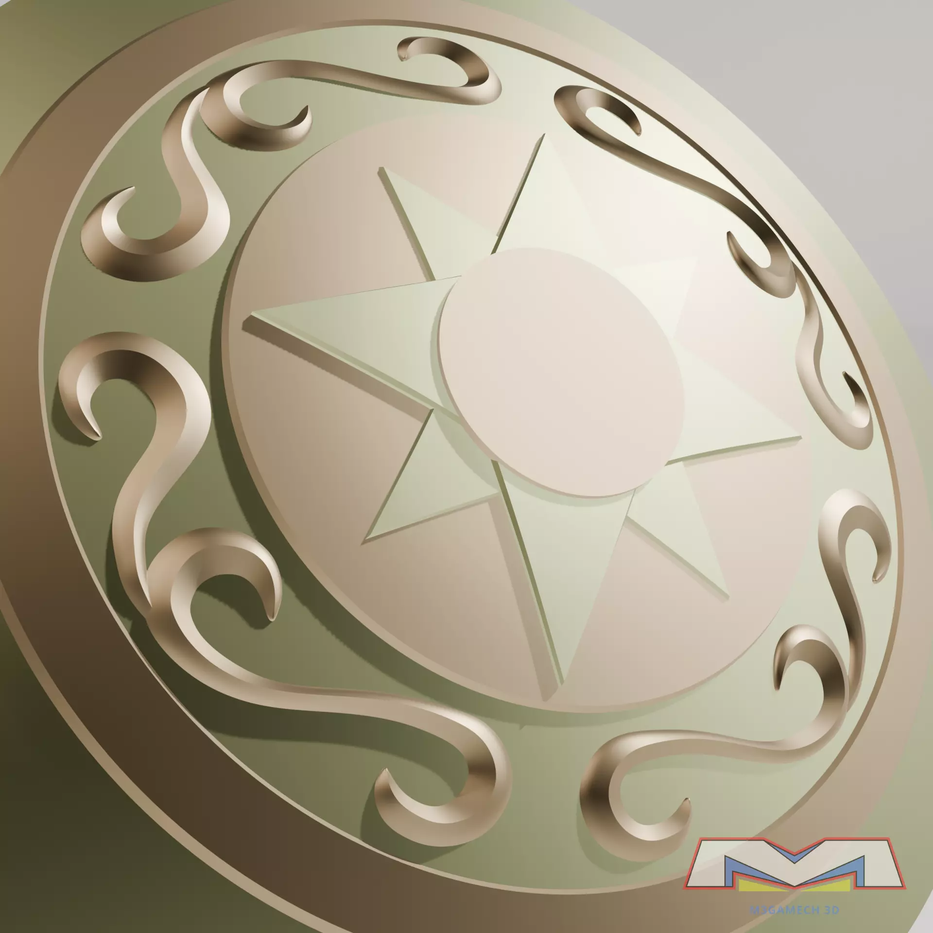 Athena Saori Kido Shield Saint Seiya 3D print model_3