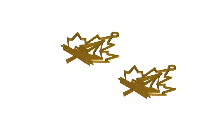 Maple Leaf Sailboat Pendant