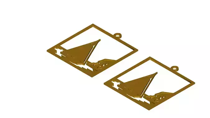 Sailboat Ocean Scene Pendant