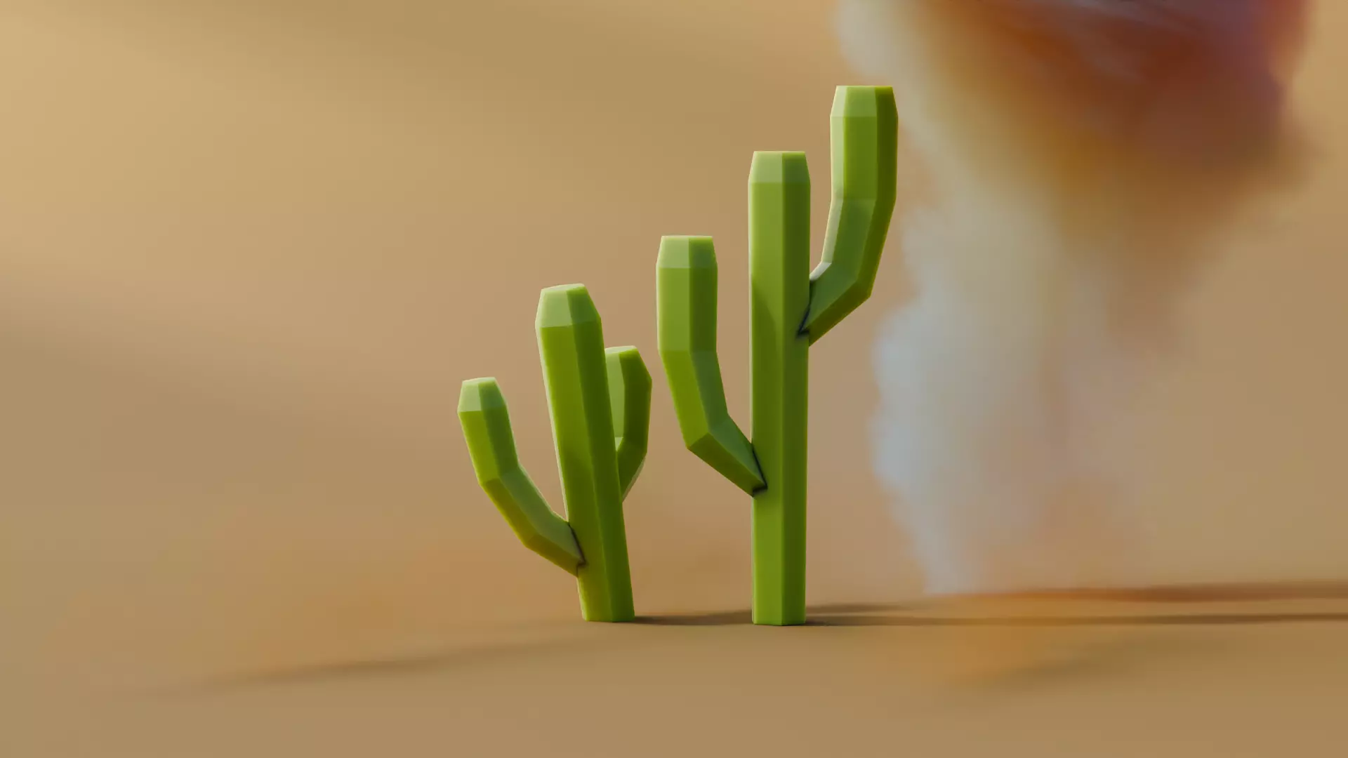 Low Poly Cacti Vol 1 Low-poly 3D model_4