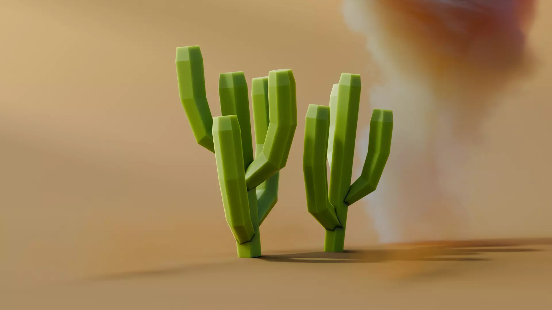Low Poly Cacti Vol 1 Low-poly 3D model_5