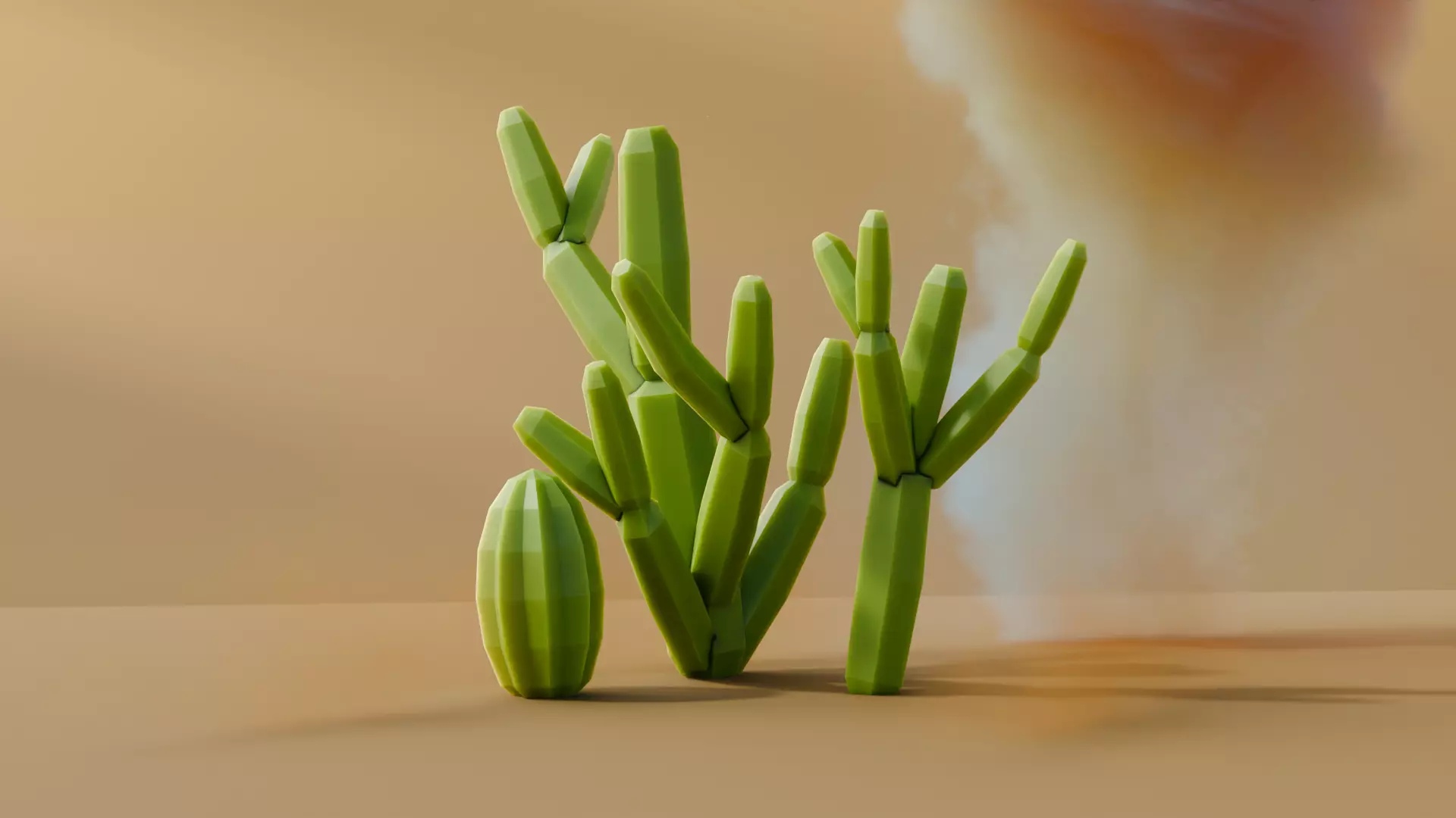 Low Poly Cacti Vol 2 Low-poly 3D model_5