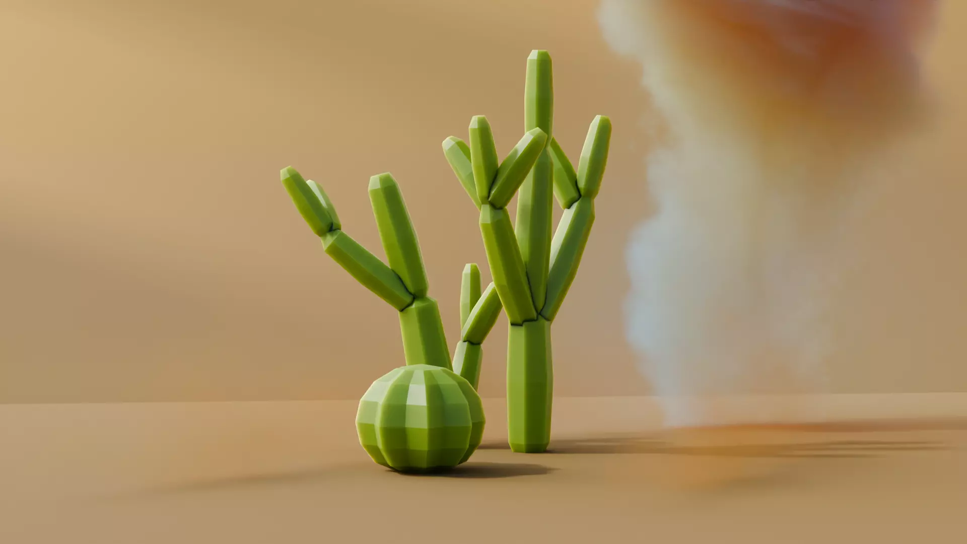 Low Poly Cacti Vol 2 Low-poly 3D model_6
