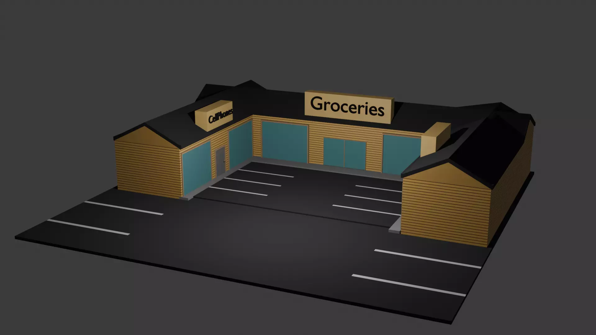 Store complex Free 3D model_0