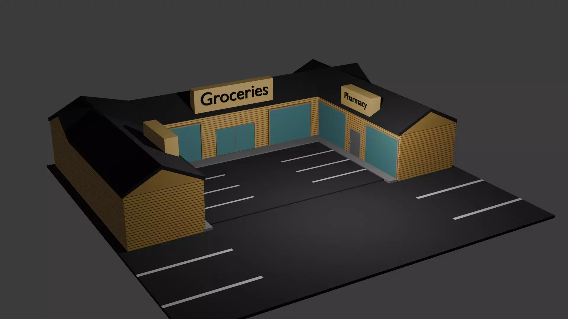Store complex Free 3D model_1