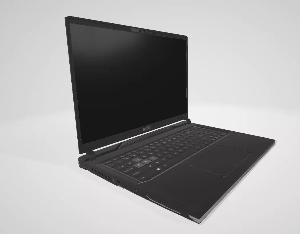 MSI Raider Gaming Laptop Low-poly 3D model_4