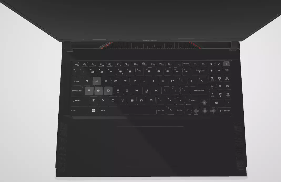 MSI Raider Gaming Laptop Low-poly 3D model_12