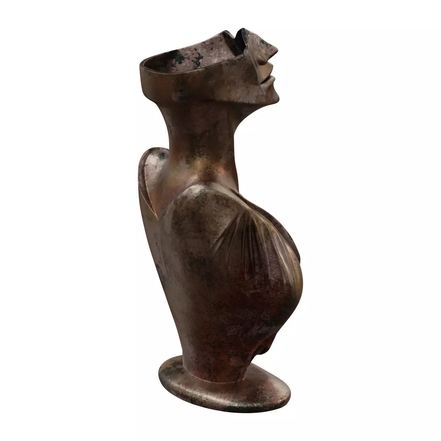 Vase with Female Figure Design 761 3D model_1