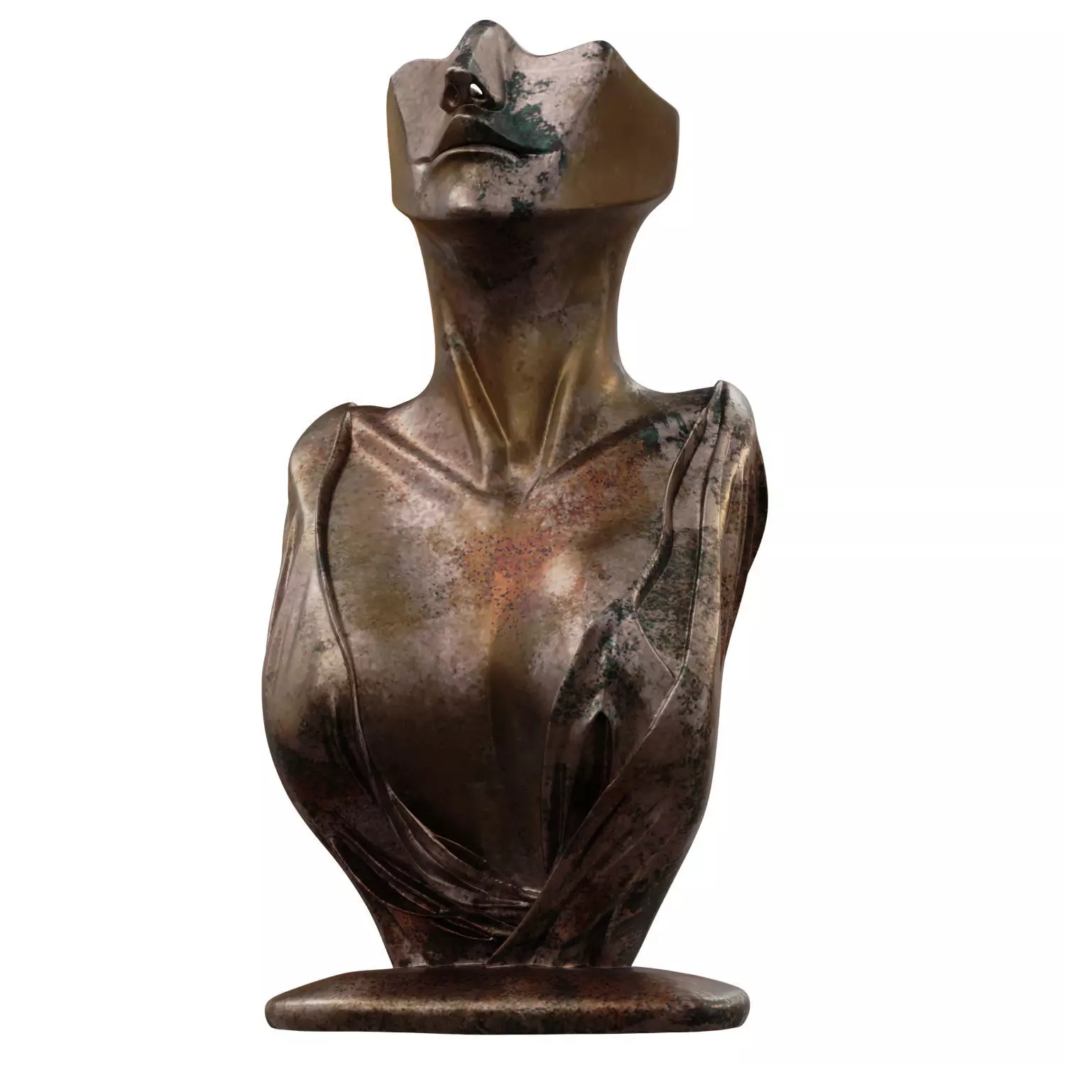 Vase with Female Figure Design 761 3D model_0
