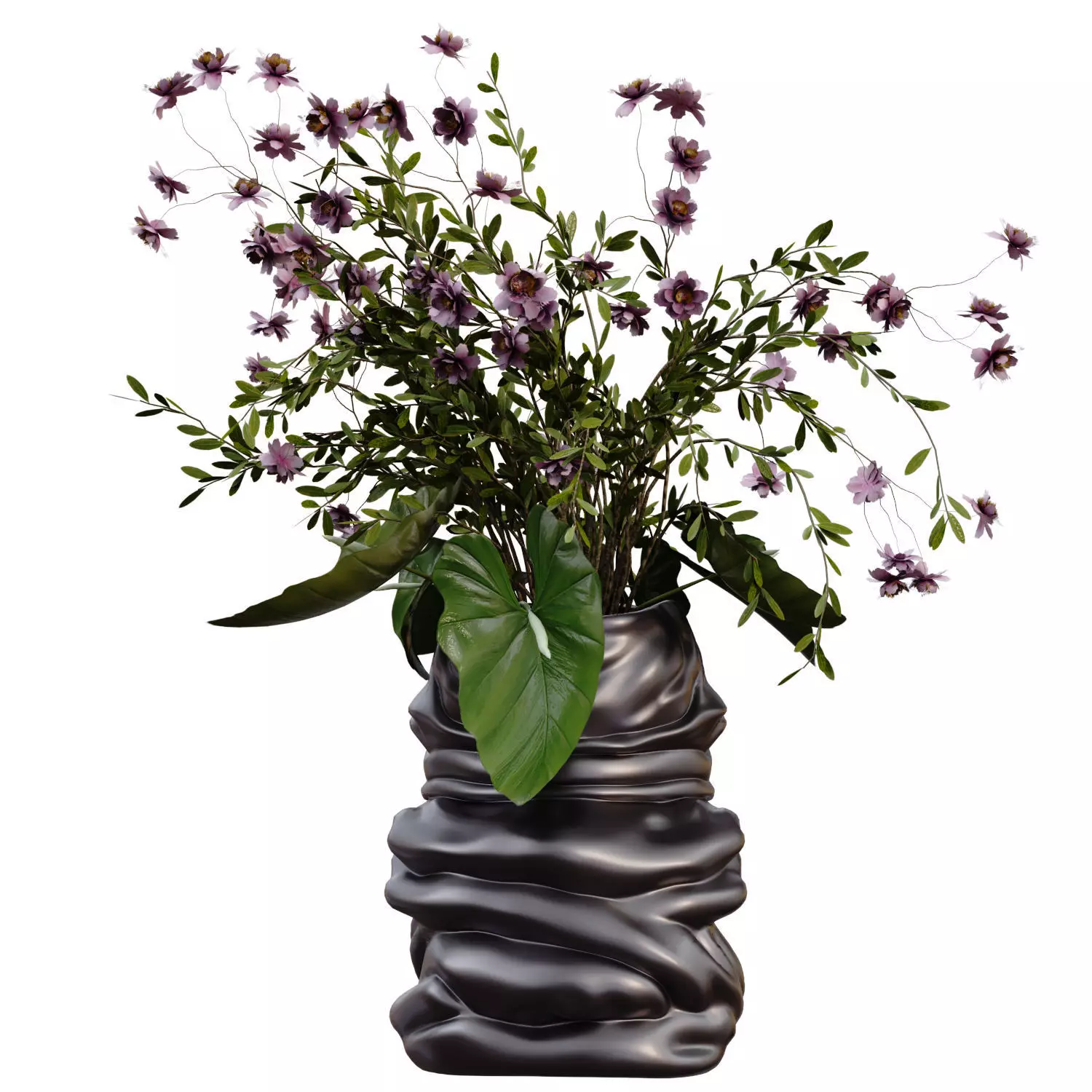 Vase with Female Figure Design 759 3D model_2