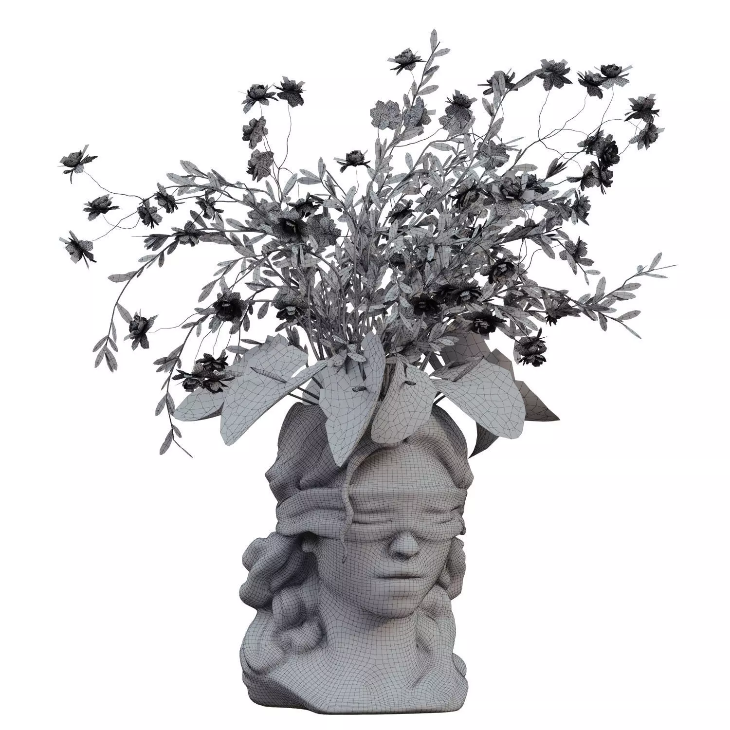 Vase with Female Figure Design 759 3D model_5