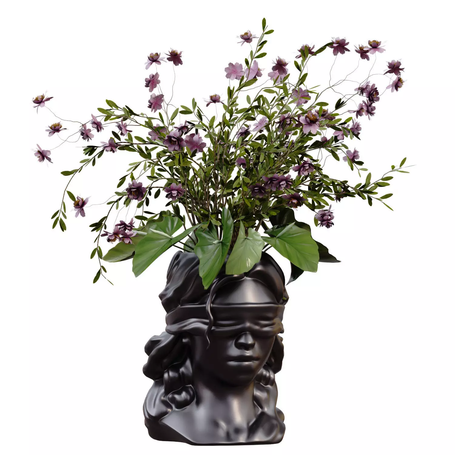 Vase with Female Figure Design 759 3D model_0